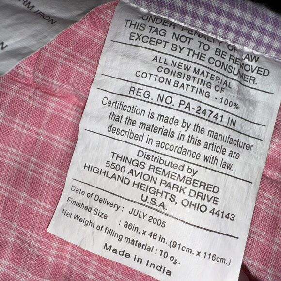 Baby Quilt Pastels 36x46 Machine Stitched Appliqués Lap Blanket Wall Hanging Vtg - Picture 12 of 16